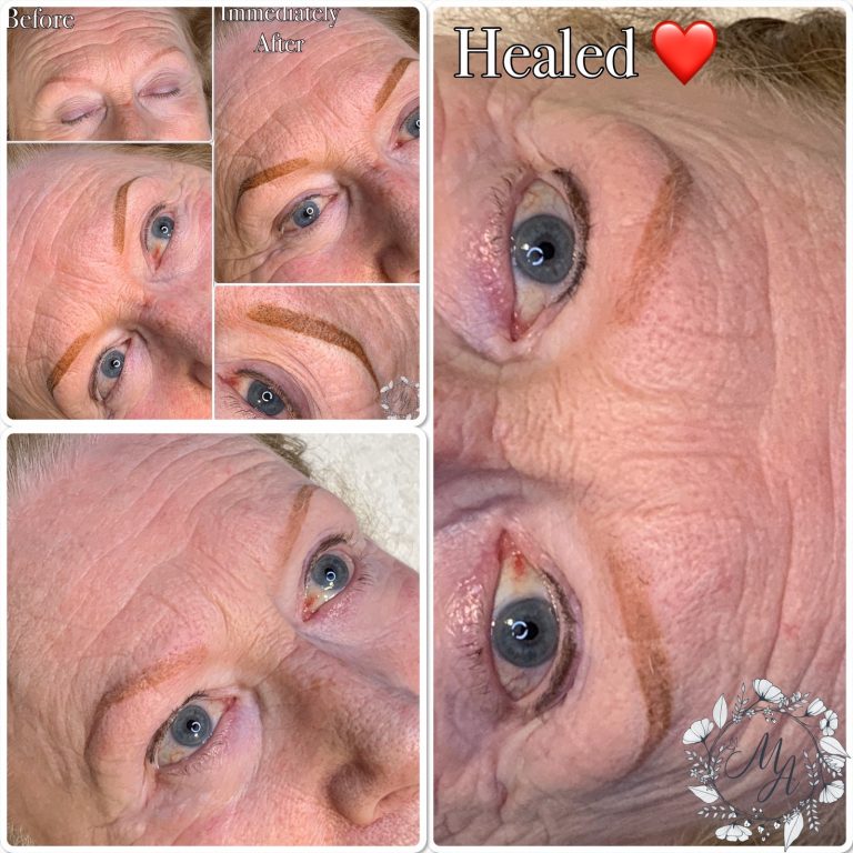 Chris Healed Brows Melanie Aslin Permanent Makeup- Chris Healed Brows and Lash Enhancement