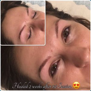 Melanie Aslin Permanent Makeup- Hayley Healed Brows