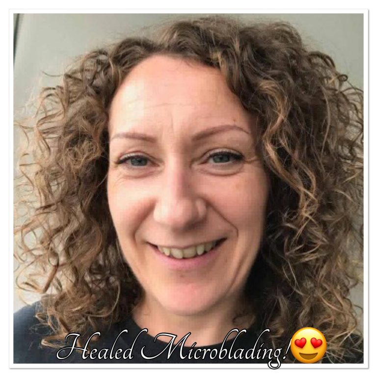 Permanent Hair Strokes with Microblading Healed Permanent Hair Strokes with Microblading Healed