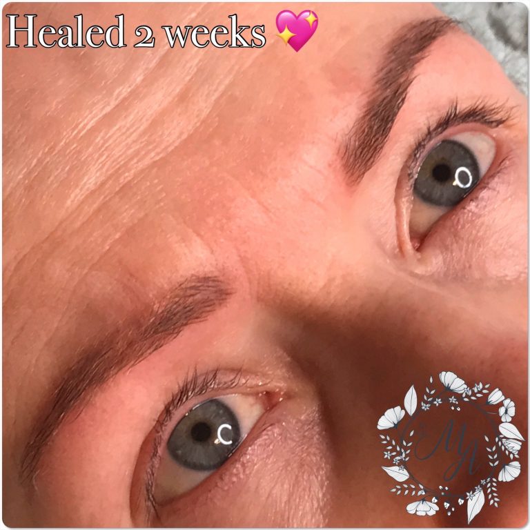 Darain Healed 2 weeks Soft Powder Brows 2 weeks healed