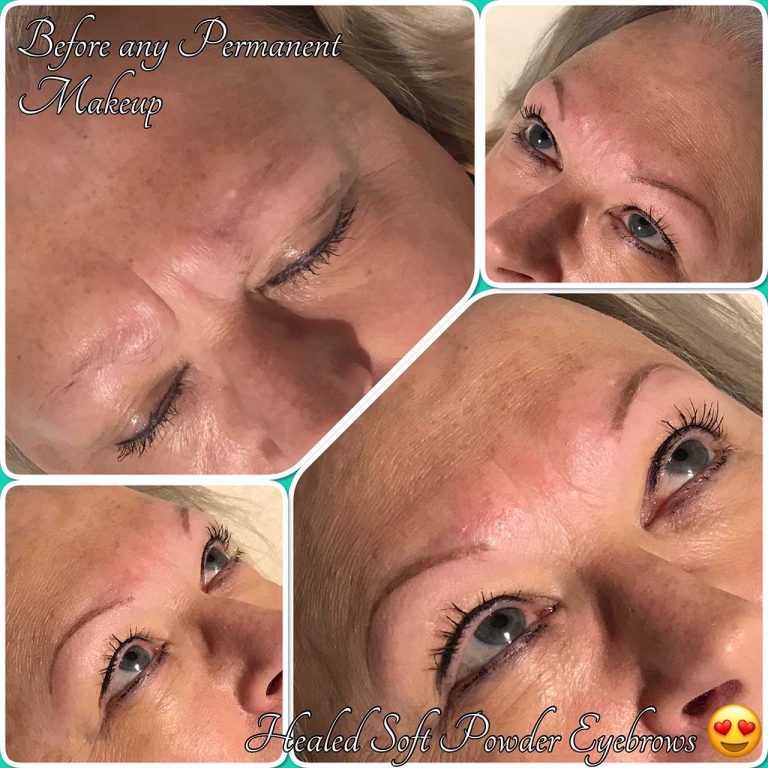 Healed Soft Powder Permanent Eyebrows Healed Soft Powder Permanent Eyebrows