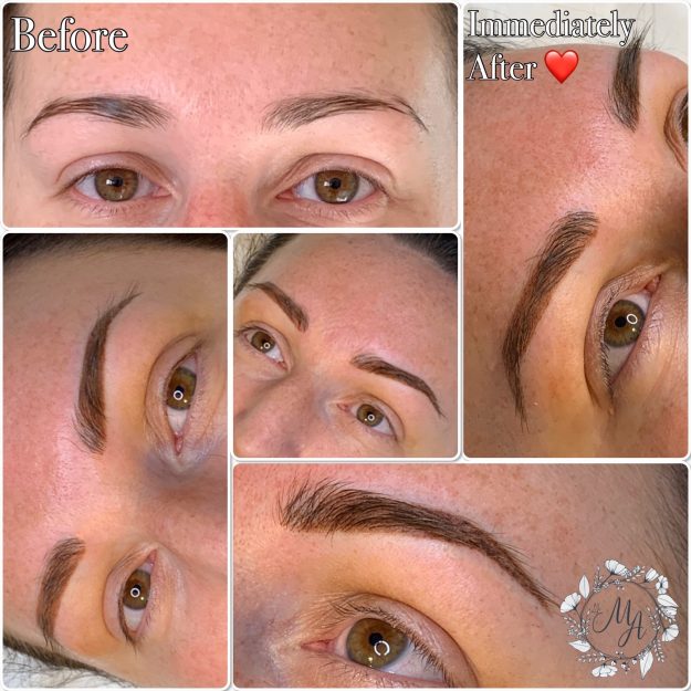 Melanie Aslin Permanent Makeup- Emma Powder w/Microbladed Fronts