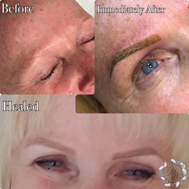 Nicola Soft Powder Brows 2 Melanie Aslin Permanent Makeup- Nicola Healed Powdered Brows