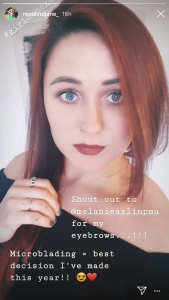 Melanie Aslin Permanent Makeup- Roz Microbladed Brows insta