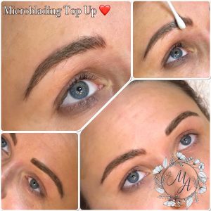 Melanie Aslin Permanent Makeup- Roz Microbladed Brows Top UP